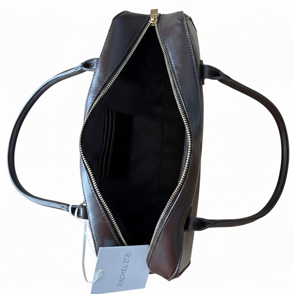 Rachel Zoe Chocolate Brown Barrel Bag RZ-8585 NWT - Picture 3 of 7